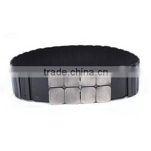 2015 fashion black wide decorative belt