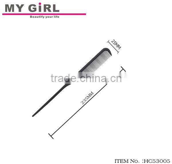 MY GIRL 2016 new arrival cheap durable professional hair cutting carbon tail combs