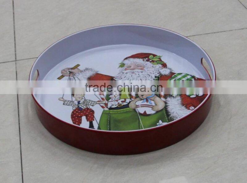 100%melamine round tray