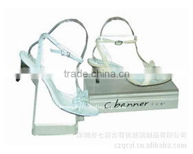 creative acrylic shoes display for shoe shop window stand