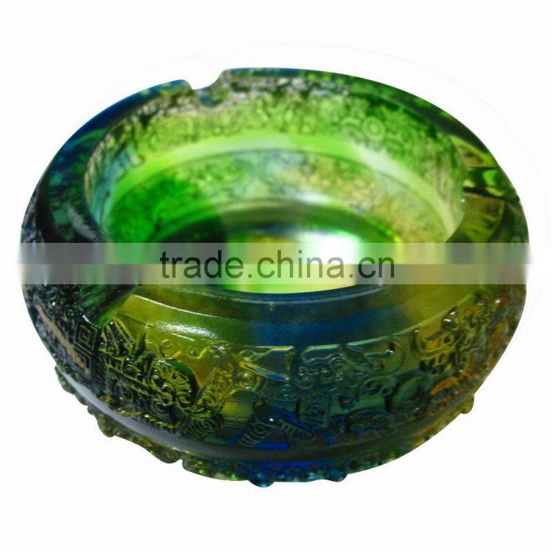 Wholesale best selling crystal antique ashtray as business gifts for home and office desktop decor