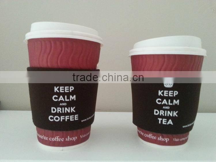 popular 2015 hot sell Reusable Neoprene Cup Sleeve Custom Coffee Cup Sleeves paper cup sleeve