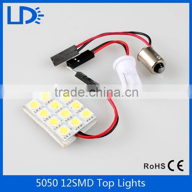 5050 12 SMD super White Reading Lamp dome Light LED COB Car parking Auto Interior Panel Light