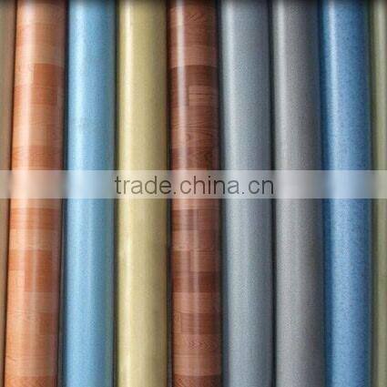 pvc laminate flooring / 0.6mm wooden PVC FLOOR Hard to tear quality