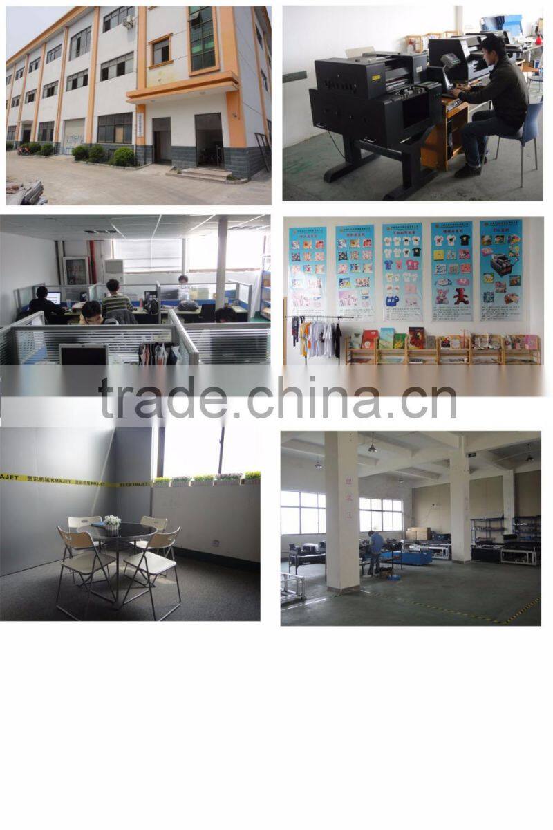 A2 size digital T-shirt Printer with White Ink for both white and dark colored T-shirt for sale