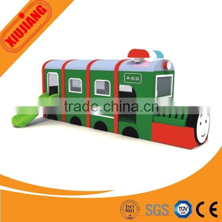 Latest plastic children's playhouse indoor outdoor playground, plastic slides