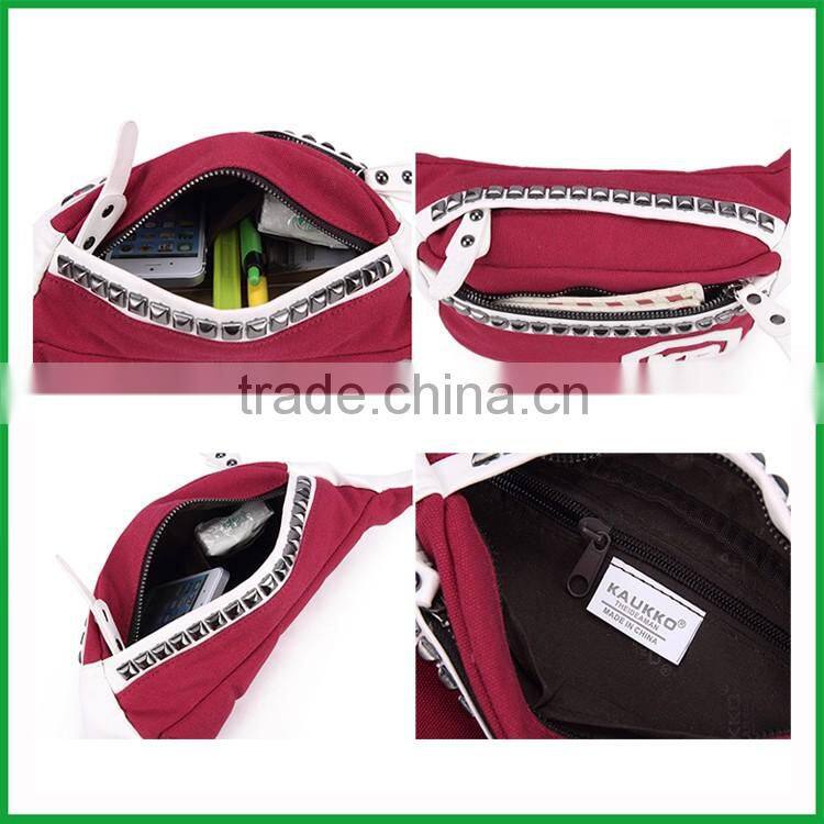 Canvas Women messenger bag Waist Belt Running Bag