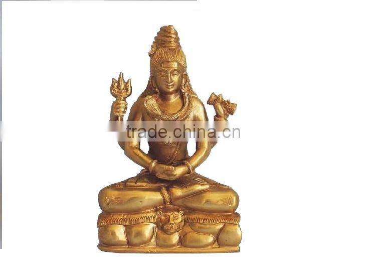 Shiva Hindu God Statue, brass statue