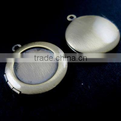 14mm setting size vintage brass bronze round base tray bezel locket pendant supplies 1111039