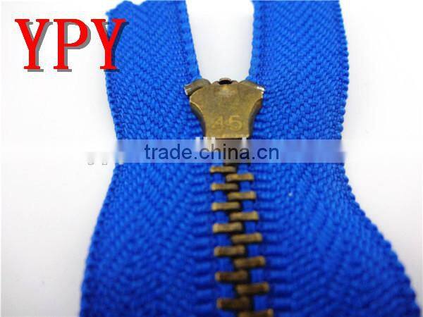 3# metal finished zipper for wholesale,close-end YG slider