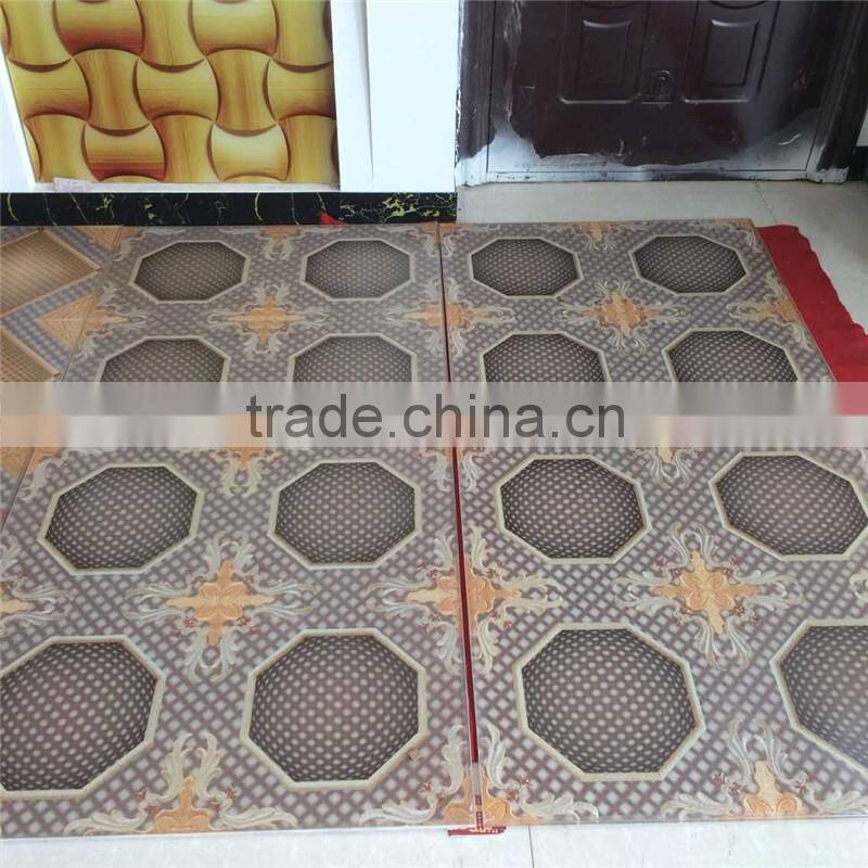 ivory color back painted decorative phantom 3d Glass panel