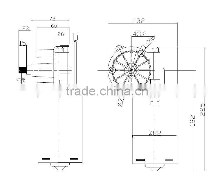 Bottom Price Auto Parts Best Quality wiper motor 24v