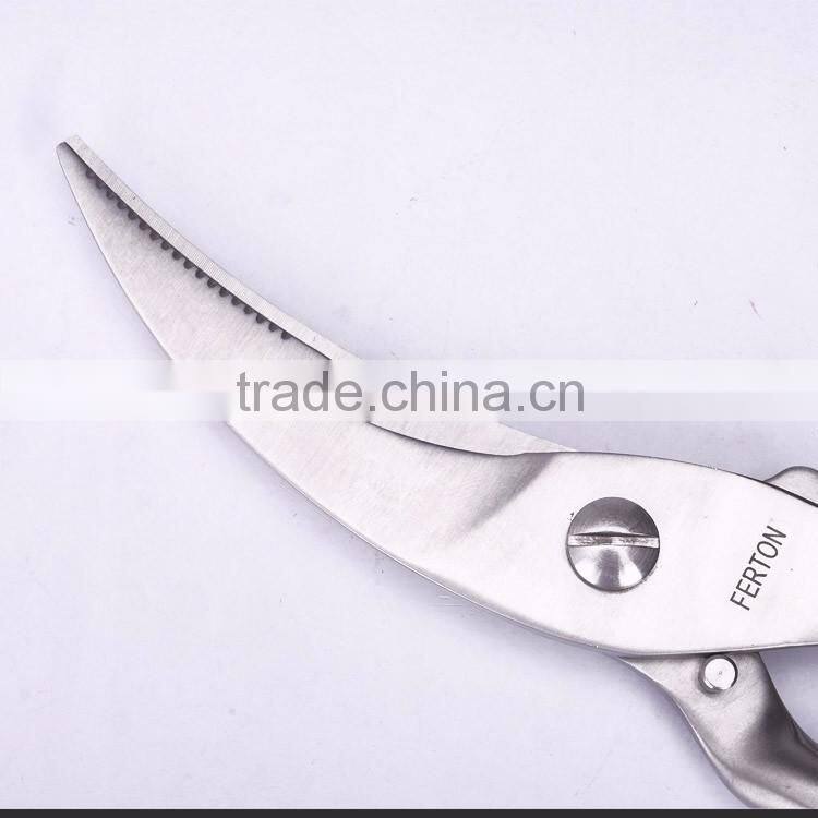 S30.8510-2016 New design high grade stainless steel poultry Shears with soft touch handl