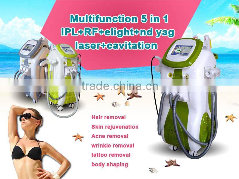 Multifunctional ipl laser rf for hair removal, skin rejuvenation, tattoo removal and weight loss