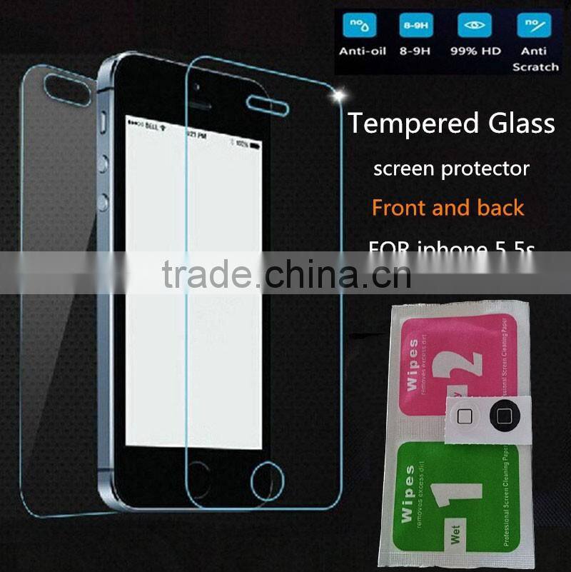 High Quality Mobile Phones Accessories Screen Protector Toughened Glass Membrane for Apple iphone 6 6plus