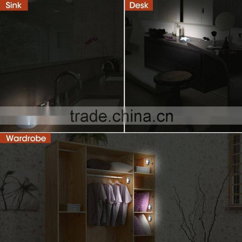 Senser Light Rechargeable LED Wireless Light-Motion Human Sensor LED Wall Light Star Night Light