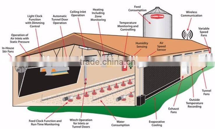 Low cost poultry chicken farm building for Philippines