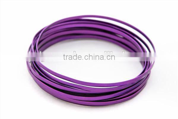 chocolate color Flat Aluminum Wire roll