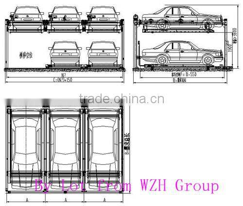 Waterproof Car Garage with steel structure