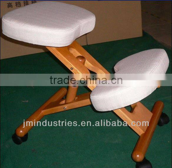 Adjustable Wooden Lift Kneeling Stool&Chair with rolling wheels