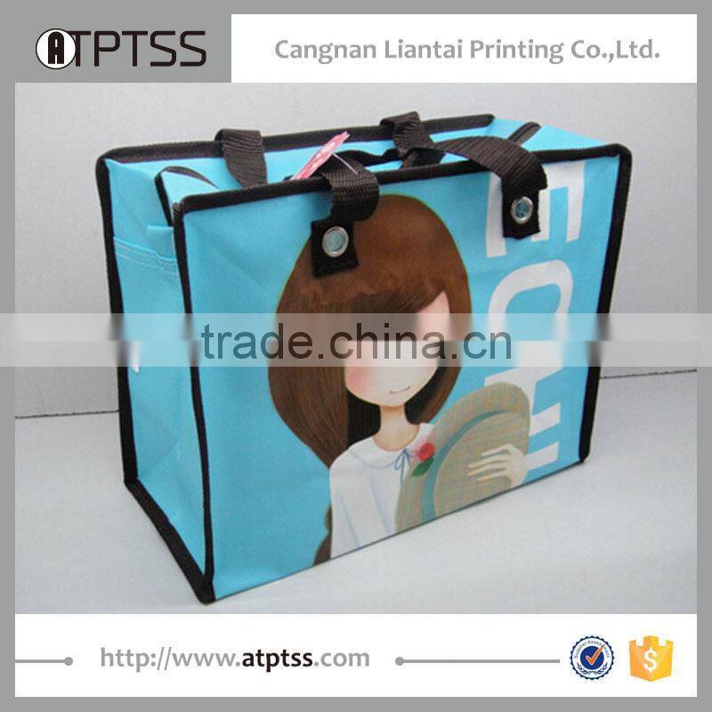 custom print promotion recyclable matt laminated pp non woven bag