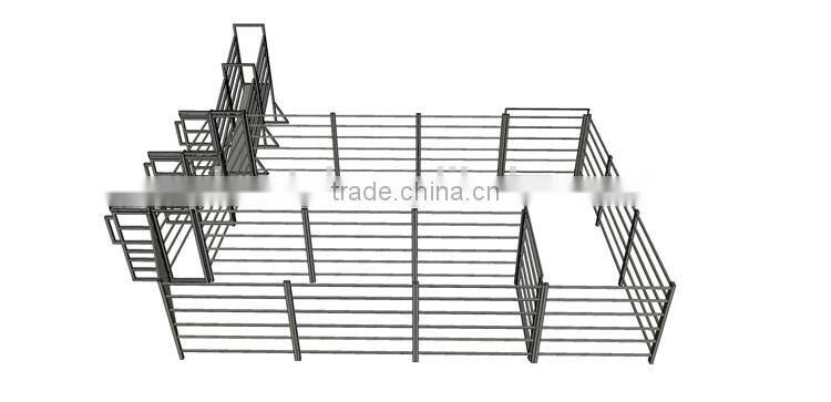 20 head steel cattle yard with headbail and loading ramp