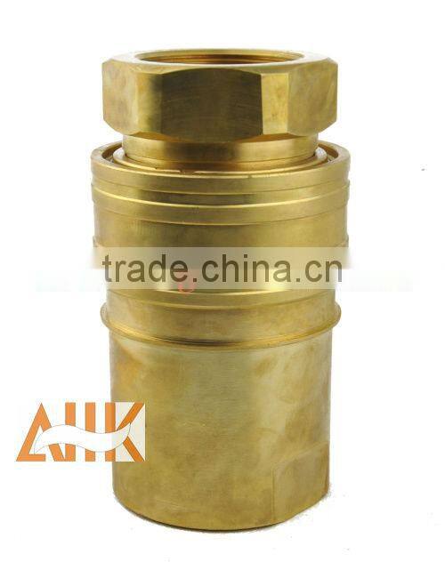 custom precision knurling brass air quick connect coupler