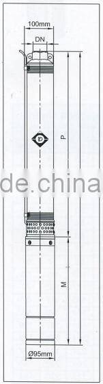 CE certified electric centrifugal submersible water pumps 1.5HP 735HP 4SD 6