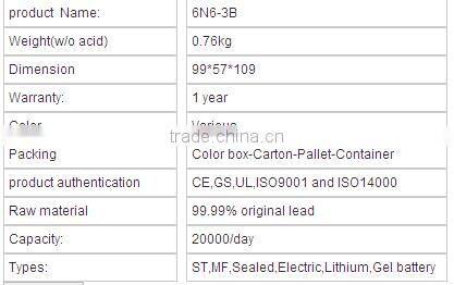 6N6-3B all kinds of dry cell battery