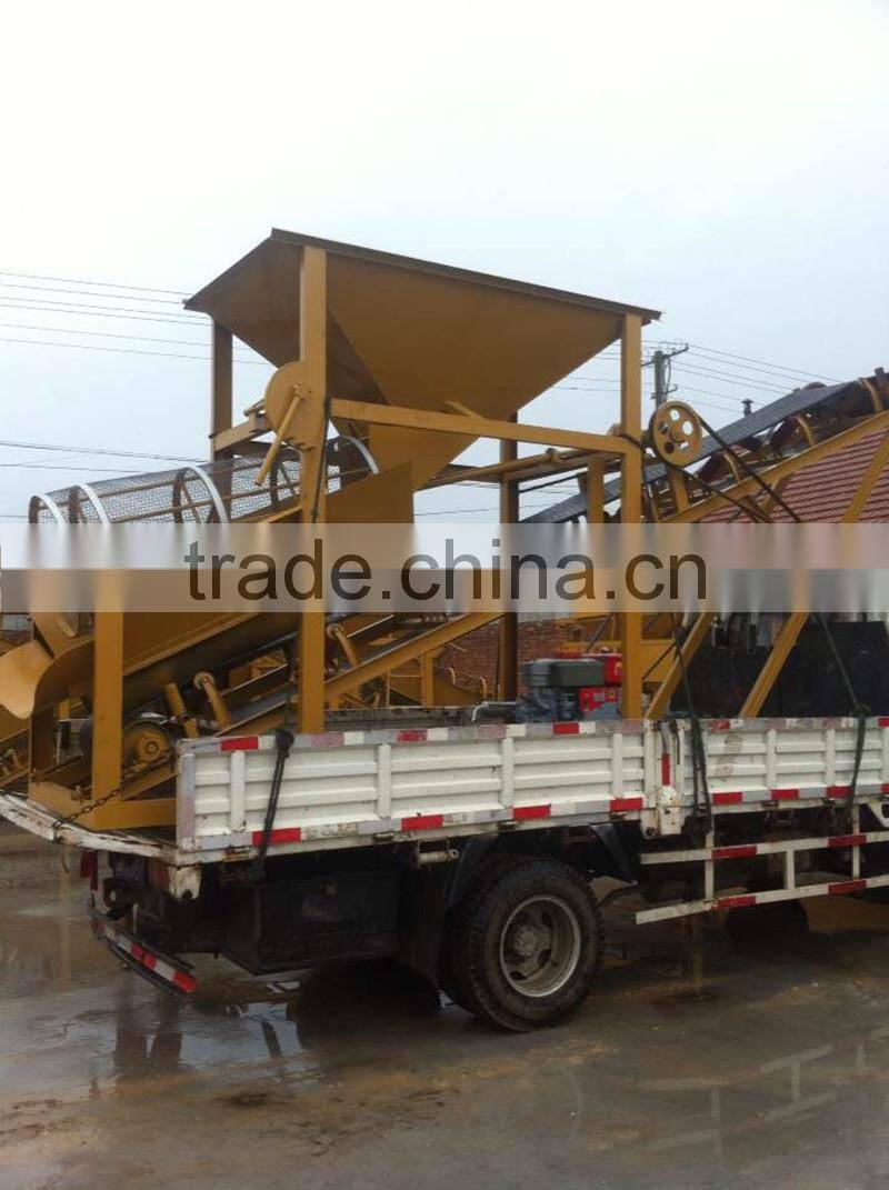 Widely used in power plants and construction site Diesel sand screener machine manufacturer