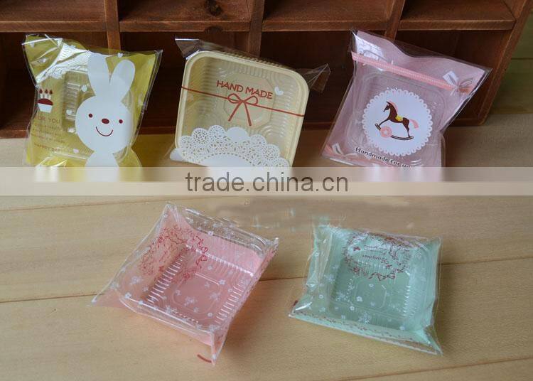 small beautiful transparent disposable cake/mooncake packing plastic inner tray