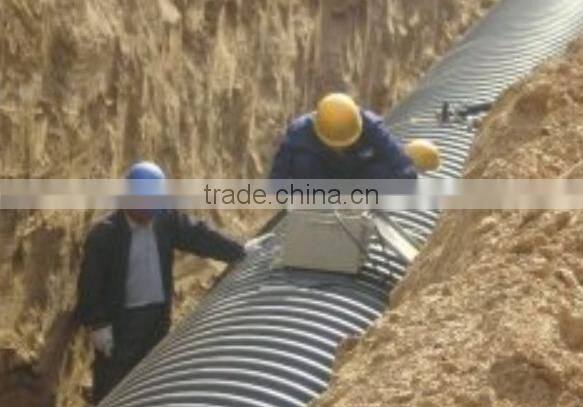 plastic steel belt corrugated pipe / corrugated pipe with steel belt