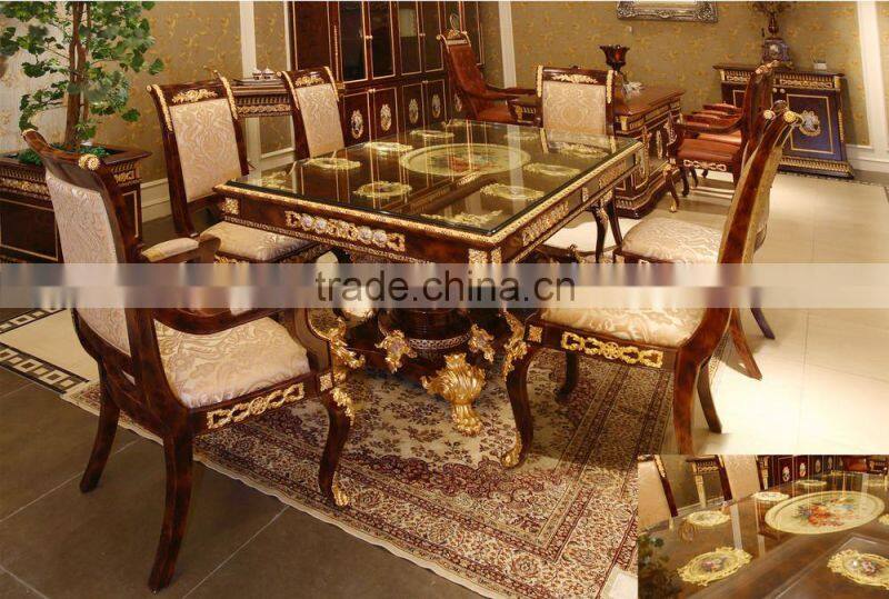 Luxury French Baroque Style Living Room Wine Cabinet/ Classic Glass Double Door Display Cabinet/ Brass Decorative Vitrine