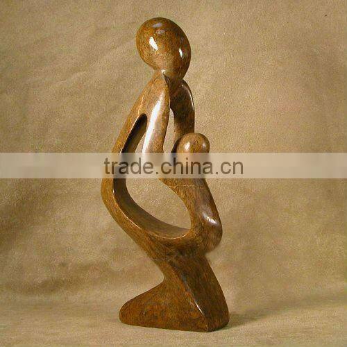 White Marble Abstract Pirouette Sculpture