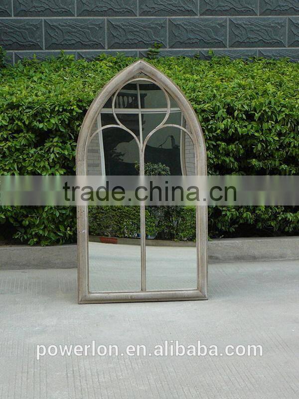 Rustic Garden Outdoor Wall Mirror Chapel Window Design