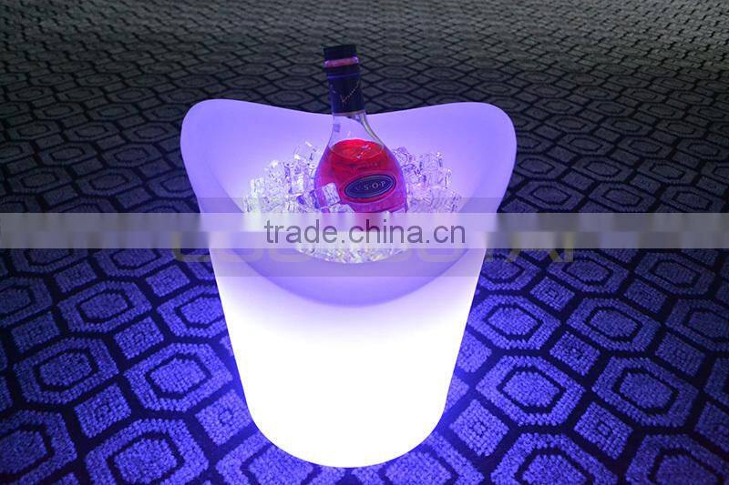 L31*W29*H34CM led light glowing win bucket/led ice bucket /led illuminated ice wine bucket