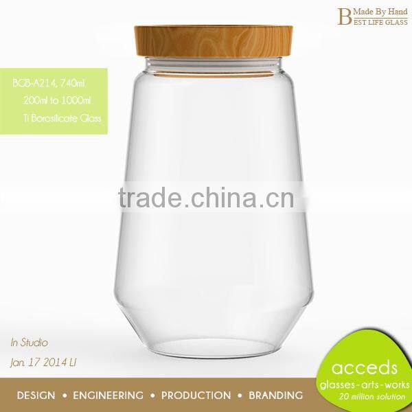 Food Grade Borosilicate Glass Clear Honey Bottles