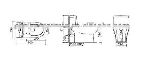 new design sanitary ware one piece toilet