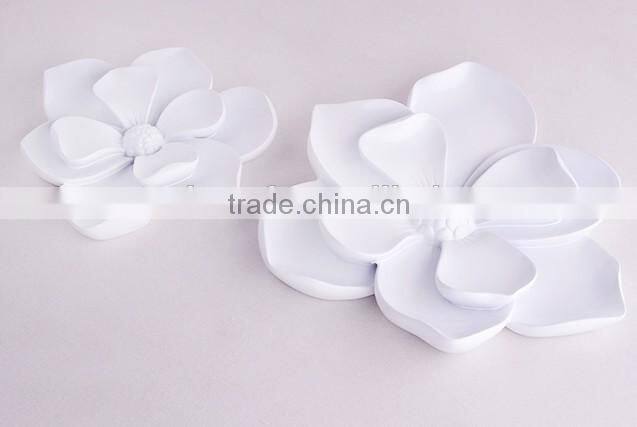 Resin 3d removable artificial flower decor wall stickers china