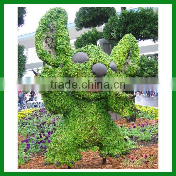Garden peacock artificial grass sculpture animal sculpture