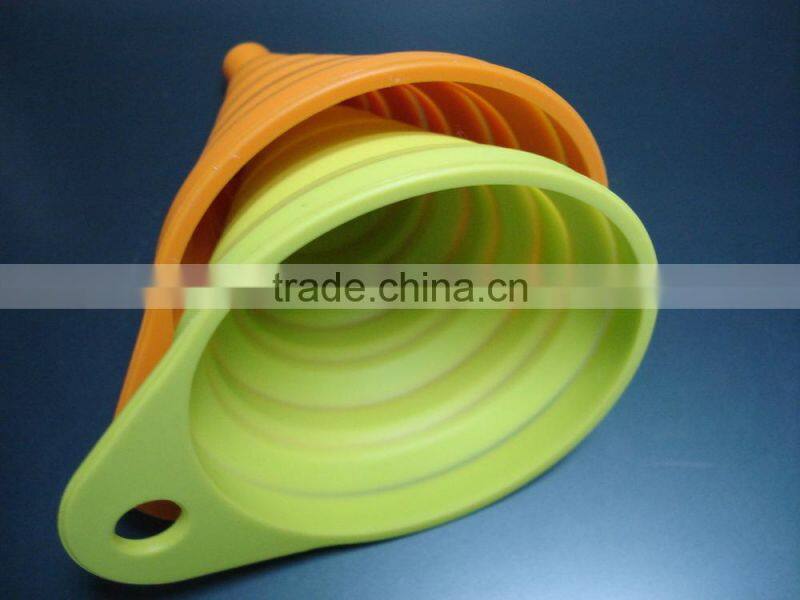 FDA food grade standard silicone material collapsible funnel