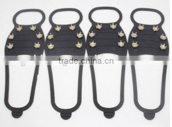 Five teeth Rain and snow weather or leisure fishing anti-skid silicone crampon