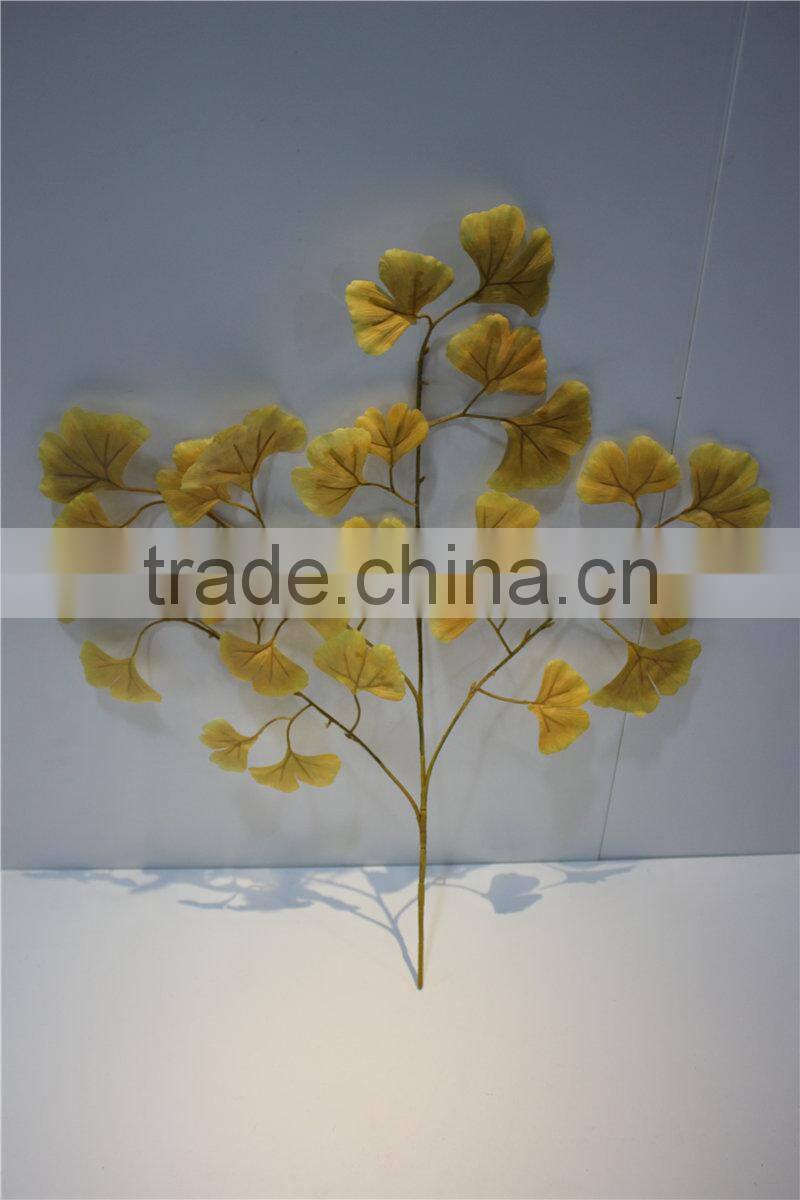 brand name artificial plants artificial leaf branch green leaf decor gingko leaf