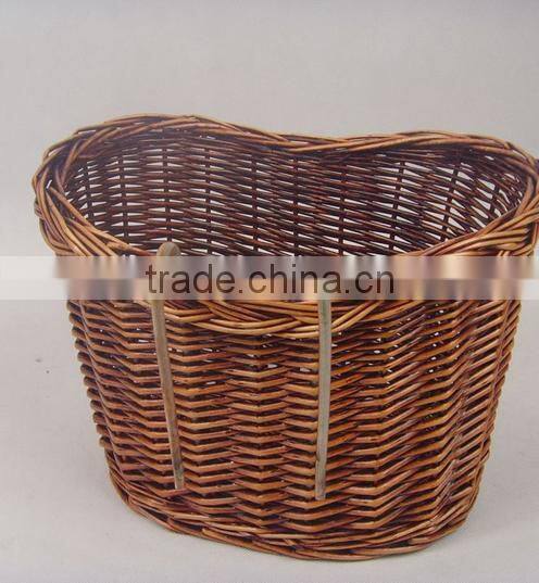 ECO-friendly wicker bicycle basket