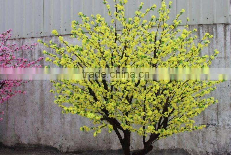 artificial peach flower tree for interior decoration