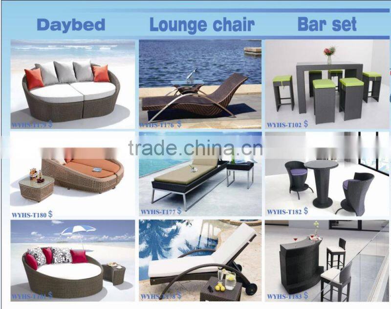 Hot sale rattan popular bar sets,dining wicker furniture