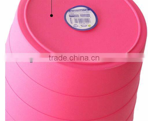 PP round shape plastic trash can
