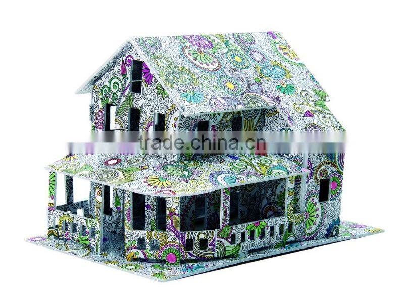 newly-developed 3D painting paper puzzle for kids LT8882A