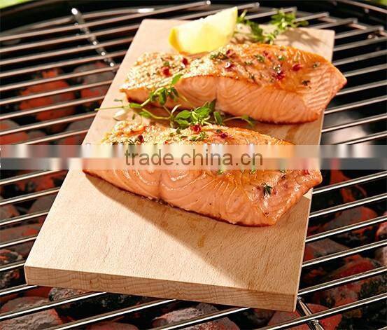 FSC certificate BBQ smoking board set of 2/Set of 2 BBQ cedar smoking board