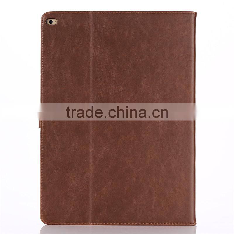 High quality crazy-horse PU card bumper/pocket cell phone case for Ipad PRO